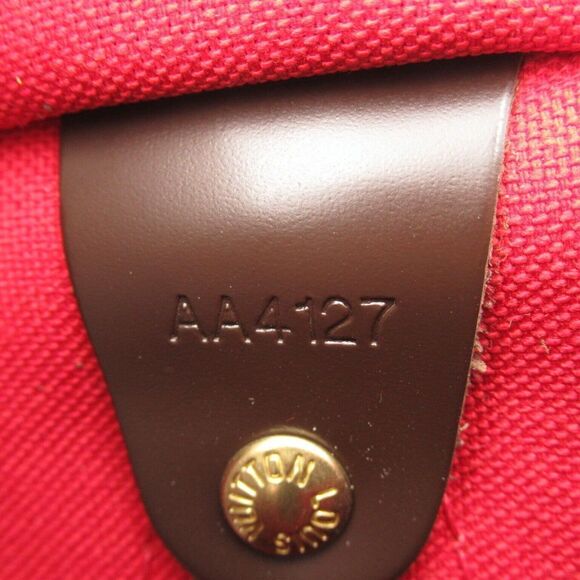 LOUIS VUITTON Speedy 25 Hand bag N41365 Damier canvas leather Ebene GHW - Picture 8 of 13